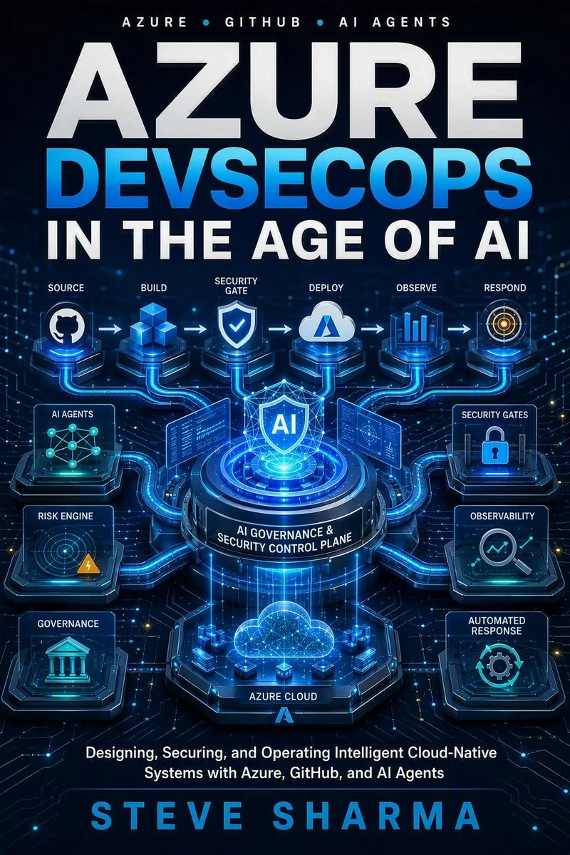 Cover of Azure DevSecOps in the Age of AI by Steve Sharma
